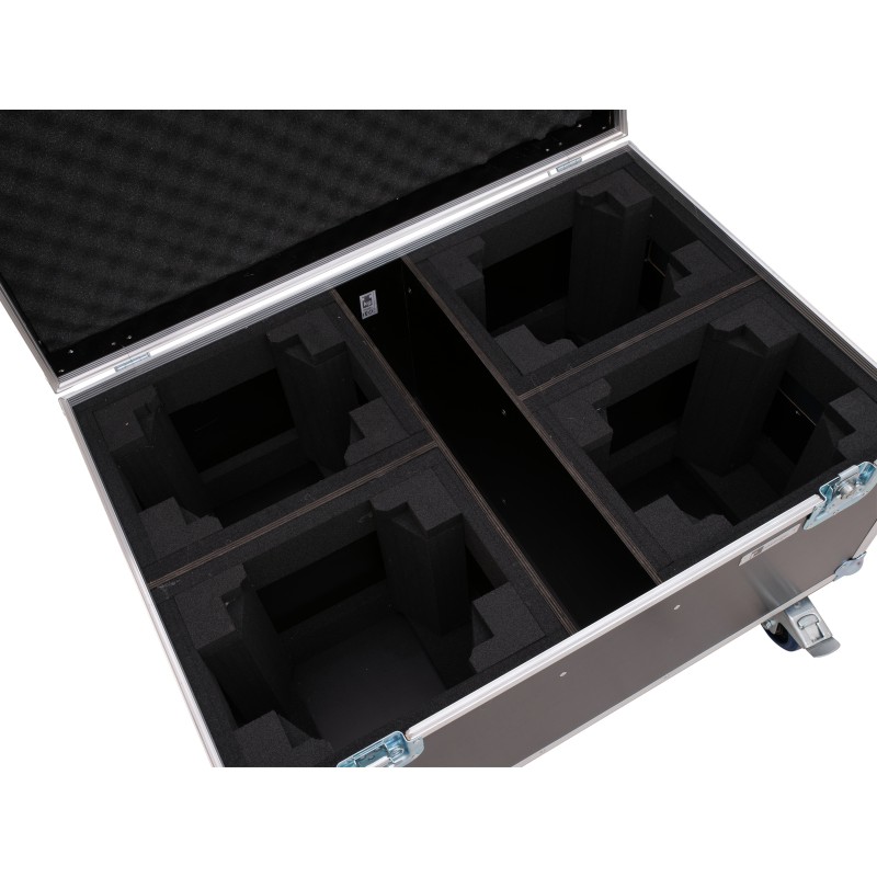 ROADINGER Flightcase 4x LED TMH-X4 with wheels - 4 ROADINGER Flightcase 4x LED TMH-X4 with wheels - 4