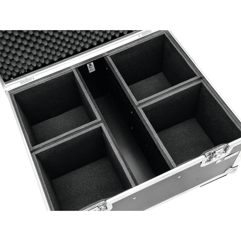 ROADINGER Flightcase 4x LED IP PAR 12x12W HCL with wheels - 2 ROADINGER Flightcase 4x LED IP PAR 12x12W HCL with wheels - 2