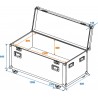 ROADINGER Universal Tour Case 120cm with wheels Pro - 2 ROADINGER Universal Tour Case 120cm with wheels Pro - 2