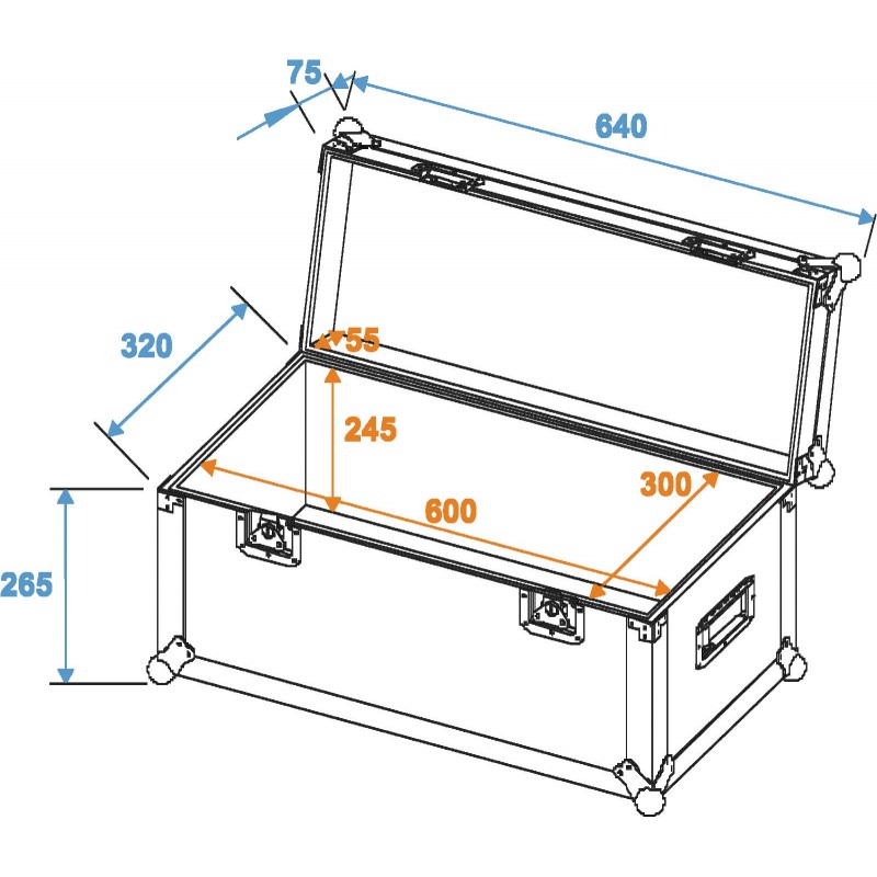 ROADINGER Universal Case Pro 60x30x30cm - 5 ROADINGER Universal Case Pro 60x30x30cm - 5