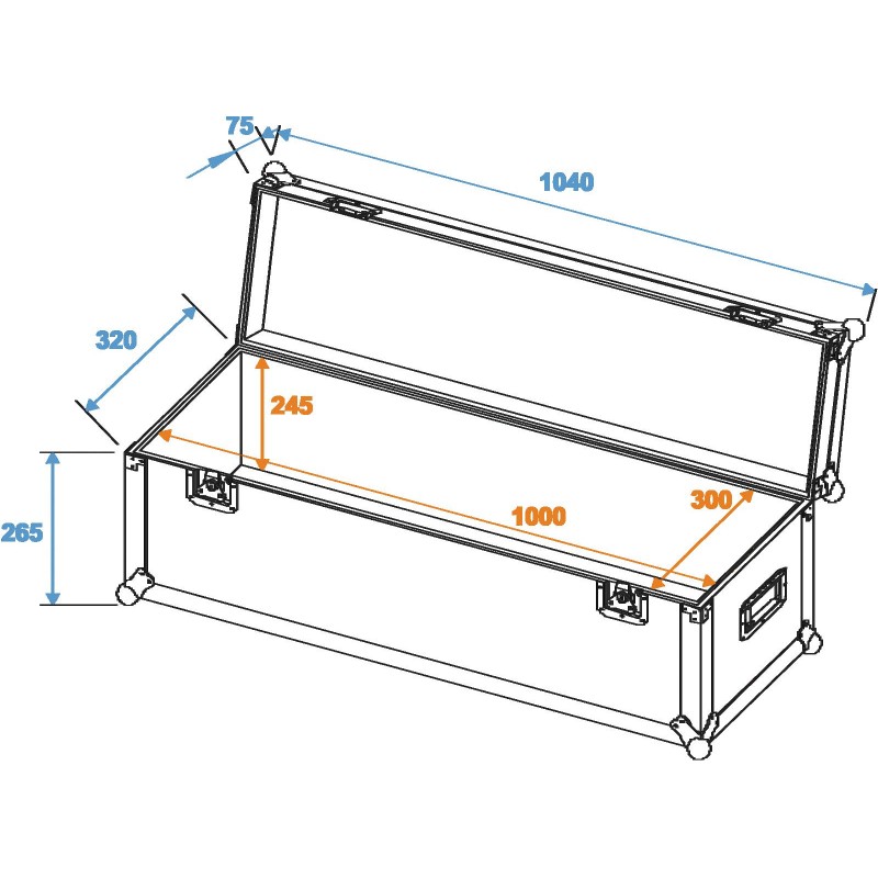 ROADINGER Universal Case Pro 100x30x30cm - 2 ROADINGER Universal Case Pro 100x30x30cm - 2
