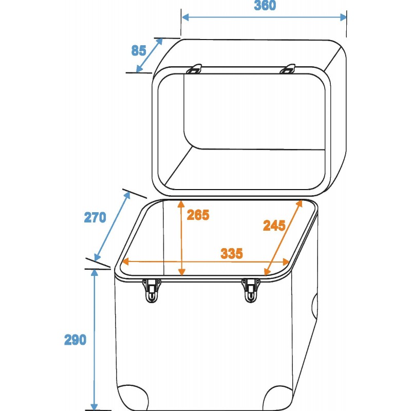 ROADINGER Record Case ALU Maxi Booking, rounded - 2 ROADINGER Record Case ALU Maxi Booking, rounded - 2
