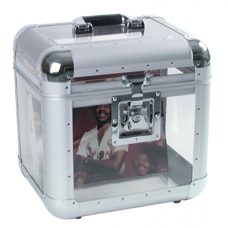 ROADINGER Record Case ALU 75/25, rounded, acryl - 1 ROADINGER Record Case ALU 75/25, rounded, acryl - 1