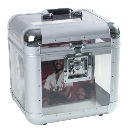 ROADINGER Record Case ALU 75/25, rounded, acryl - 1