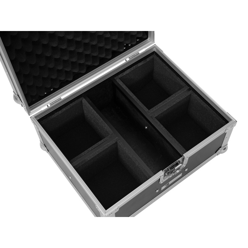 ROADINGER Flightcase EC-AU4 4x AKKU UP 4 QCL Spot QuickDMX - 4