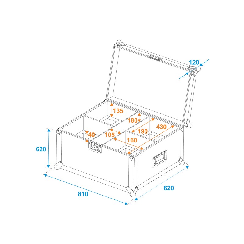 ROADINGER Flightcase 4x THA-20PC - 5 ROADINGER Flightcase 4x THA-20PC - 5