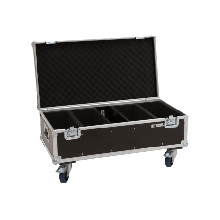 ROADINGER Flightcase 4x Audience Blinder 2x100W with wheels - 1