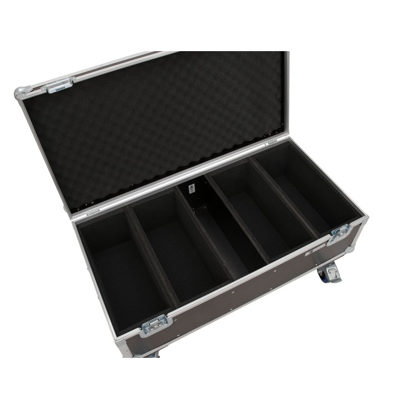 ROADINGER Flightcase 4x Audience Blinder 2x100W with wheels - 4 ROADINGER Flightcase 4x Audience Blinder 2x100W with wheels - 4