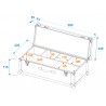 ROADINGER Flightcase 4x AKKU Mini IP UP-4 QCL Spot - 5 ROADINGER Flightcase 4x AKKU Mini IP UP-4 QCL Spot - 5