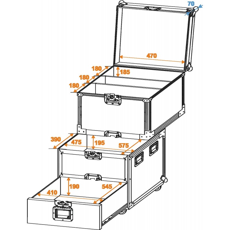 ROADINGER Universal Roadie Case with wheels - 2 ROADINGER Universal Roadie Case with wheels - 2
