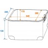ROADINGER Record Case ALU 50/50, rounded, bk - 2 ROADINGER Record Case ALU 50/50, rounded, bk - 2