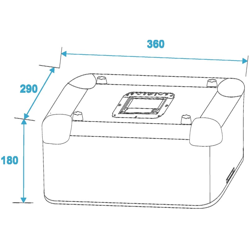 ROADINGER Record Case ALU 50/50, rounded, bk - 5 ROADINGER Record Case ALU 50/50, rounded, bk - 5