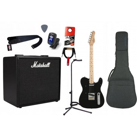 Gitara Elektryczna + Wzmacniacz 25W Kabel Zestaw 494 - 1