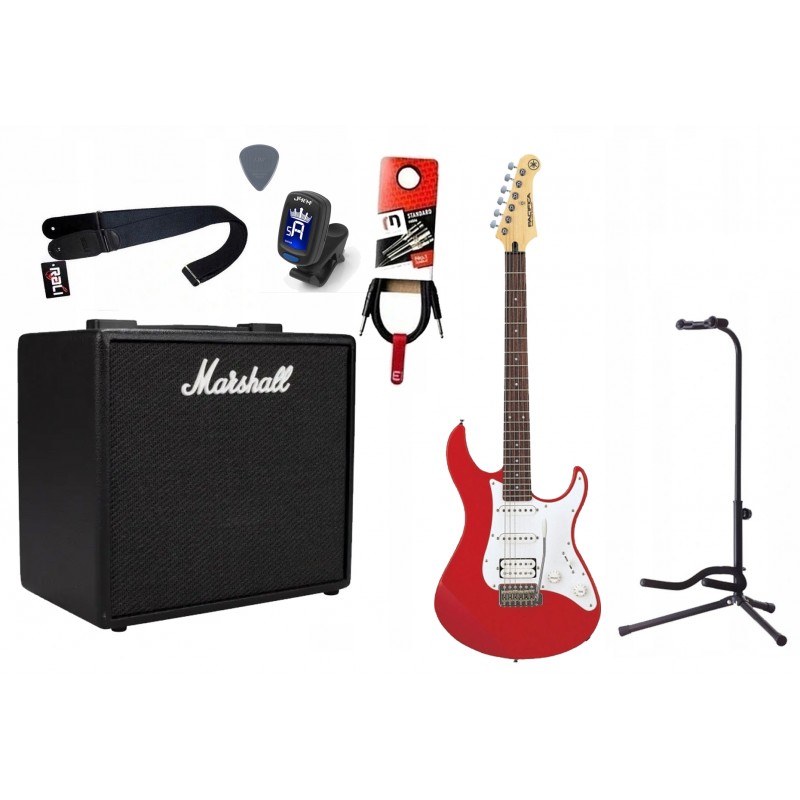 Gitara Elektryczna + Wzmacniacz 25W Kabel Zestaw 524 - 1 Gitara Elektryczna + Wzmacniacz 25W Kabel Zestaw 524 - 1