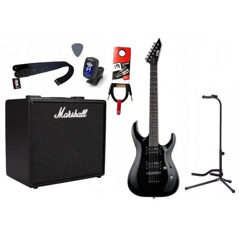 Gitara Elektryczna + Wzmacniacz 25W Kabel Zestaw 528 - 1