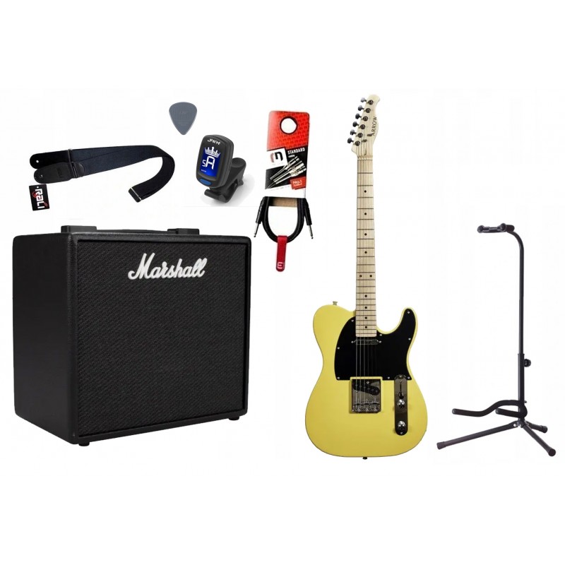 Gitara Elektryczna + Wzmacniacz 25W Kabel Zestaw 558 - 1 Gitara Elektryczna + Wzmacniacz 25W Kabel Zestaw 558 - 1