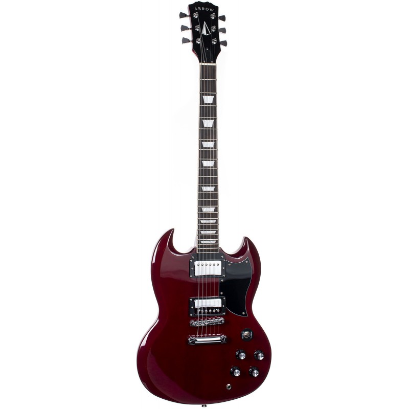 ARROW SG22 Cherry Rosewood BLACK - Gitara elektryczna - 1