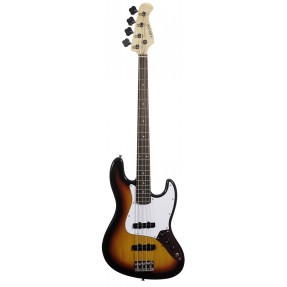 ARROW Louisiana 4 Bass Sunburst Rosewood White - Gitara basowa - 1