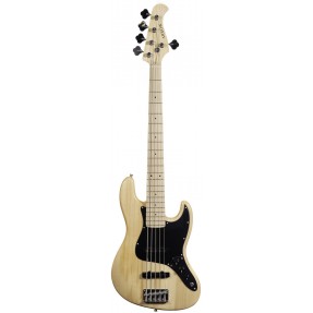 ARROW Louisiana 5 Bass Natural Maple Black - Gitara basowa - 1