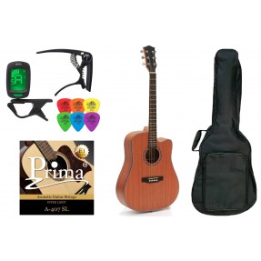 Gitara Akustyczna + Pokrowiec Tuner Kostki Zestaw 014 - 1