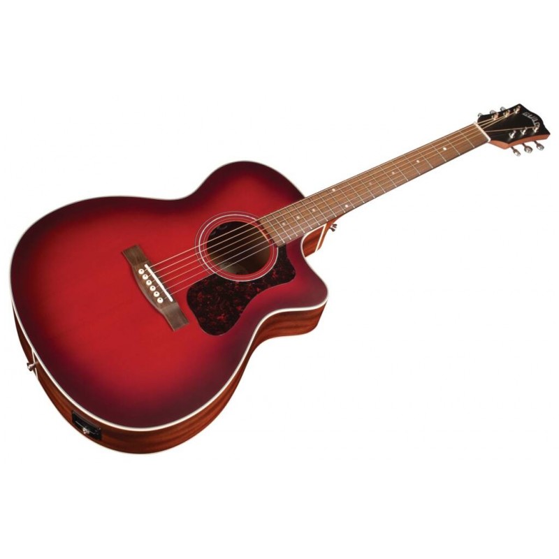 Guild OM-240CE OXB Oxblood Burst - Gitara elektro-akustyczna - 3