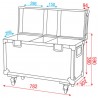 Showtec Case for 2x Phantom 25 / 50 / 65 - 4 Showtec Case for 2x Phantom 25 / 50 / 65 - 4
