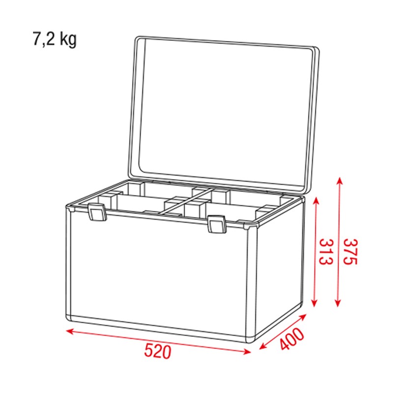 Showtec Case for 4 x Kanjo 10 / 60 Value Line - 6 Showtec Case for 4 x Kanjo 10 / 60 Value Line - 6
