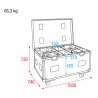 Showtec Case for 4x Phantom 100 / 180 - 4 Showtec Case for 4x Phantom 100 / 180 - 4