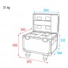 Showtec Case for 4x Phantom 65 - 4 Showtec Case for 4x Phantom 65 - 4