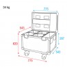 Showtec Case for 4x Shark Beam FX - 4 Showtec Case for 4x Shark Beam FX - 4