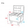 Showtec Case for 4x Shark Spot / Wash / Zoom / Combi - 4 Showtec Case for 4x Shark Spot / Wash / Zoom / Combi - 4