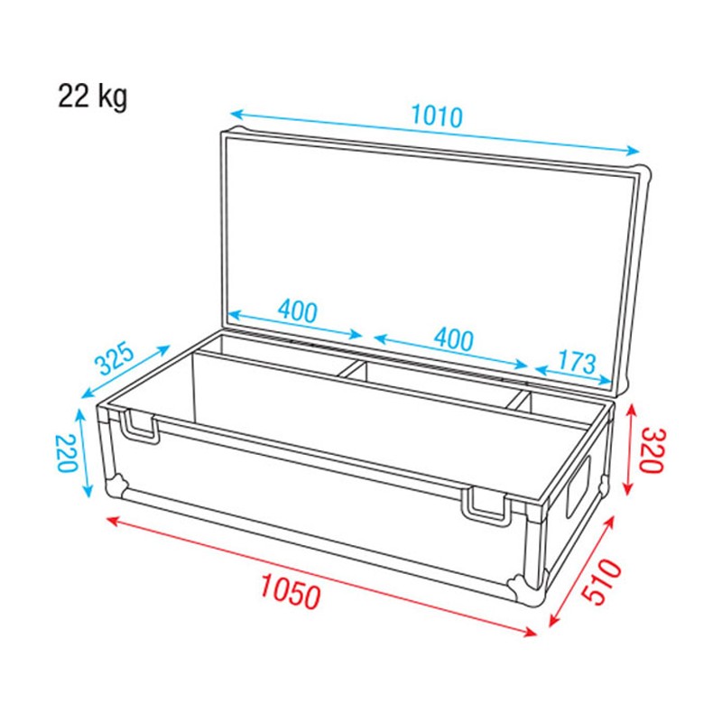 Showtec Case for 8 x Octostrip - 5 Showtec Case for 8 x Octostrip - 5