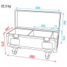 Showtec Case for 8x FX Shot & 4 x Base Plate - 5