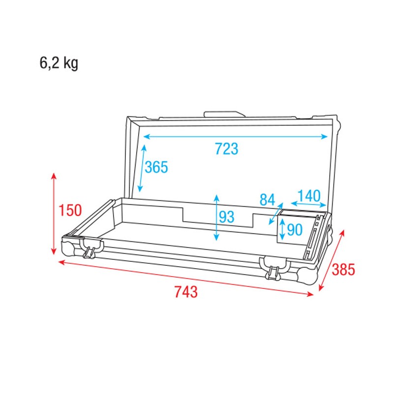 Showtec Case for ColorCue 4 - 5 Showtec Case for ColorCue 4 - 5