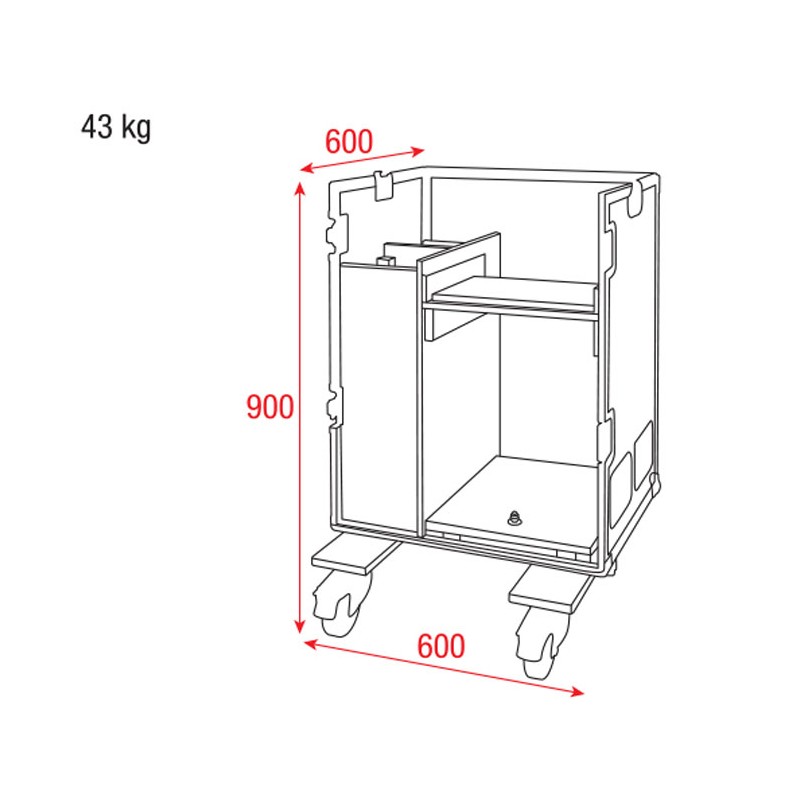 Showtec Case for Mistique - 9 Showtec Case for Mistique - 9