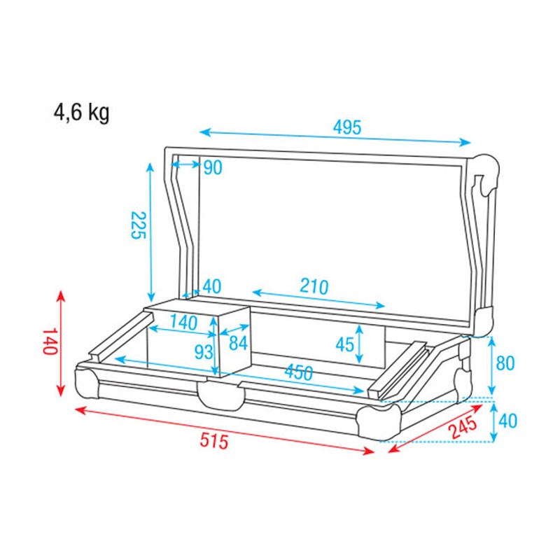 Showtec Case for Scanmaster Series - 5 Showtec Case for Scanmaster Series - 5