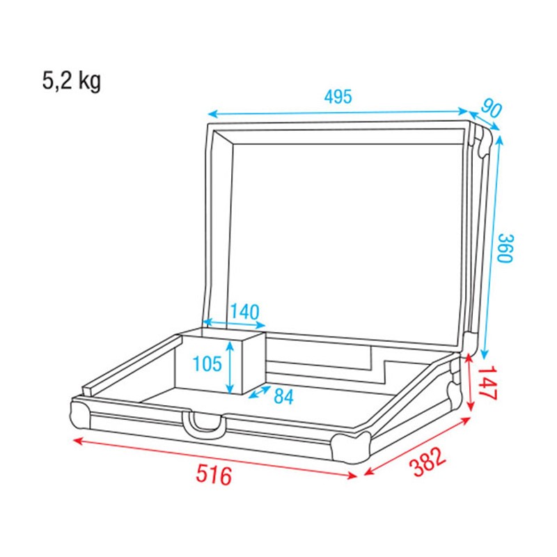 Showtec Case for Showmaster24 & SC-24 - 5 Showtec Case for Showmaster24 & SC-24 - 5