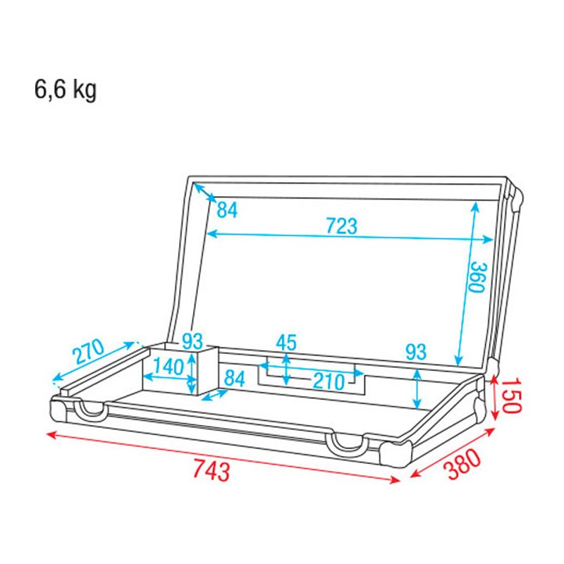 Showtec Case for Showmaster48 - 5 Showtec Case for Showmaster48 - 5