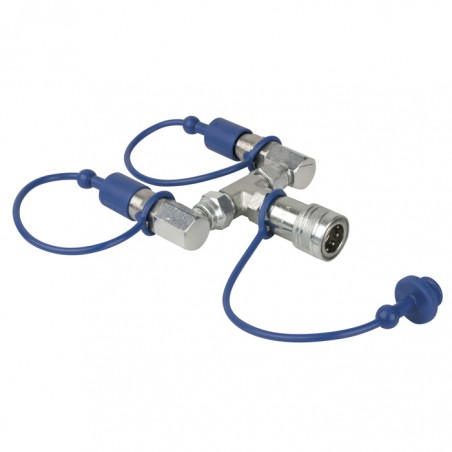 Showtec CO2 3/8 Q-Lock 2-way Combiner