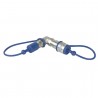 Showtec CO2 90" 3/8 Q-Lock Connector - 3 Showtec CO2 90" 3/8 Q-Lock Connector - 3