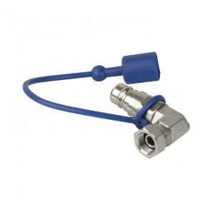 Showtec CO2 90" 3/8 to Q-lock Adapter male