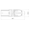 Roxtone RX3M-NT - Wtyk typu XLR, męski - 2