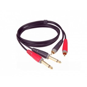 Klotz AT-CJ0100 - kabel 1m 2xJACKsls2xRCA