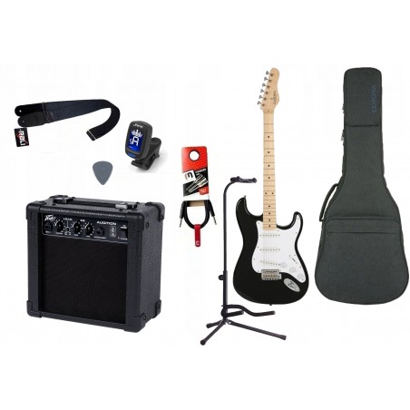 Gitara Elektryczna + Wzmacniacz 7W Kabel Zestaw 583 - 1