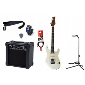 Gitara Elektryczna + Wzmacniacz 7W Kabel Zestaw 617 - 1