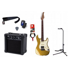 Gitara Elektryczna + Wzmacniacz 7W Kabel Zestaw 619 - 1