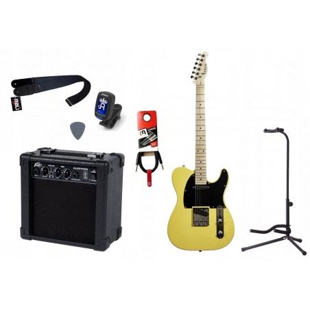 Gitara Elektryczna + Wzmacniacz 7W Kabel Zestaw 651 - 1