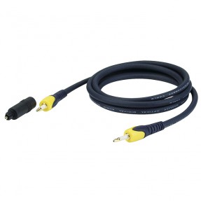 DAP Audio FOP02 - Miniplug to Miniplug Black - 0,75 m - 1