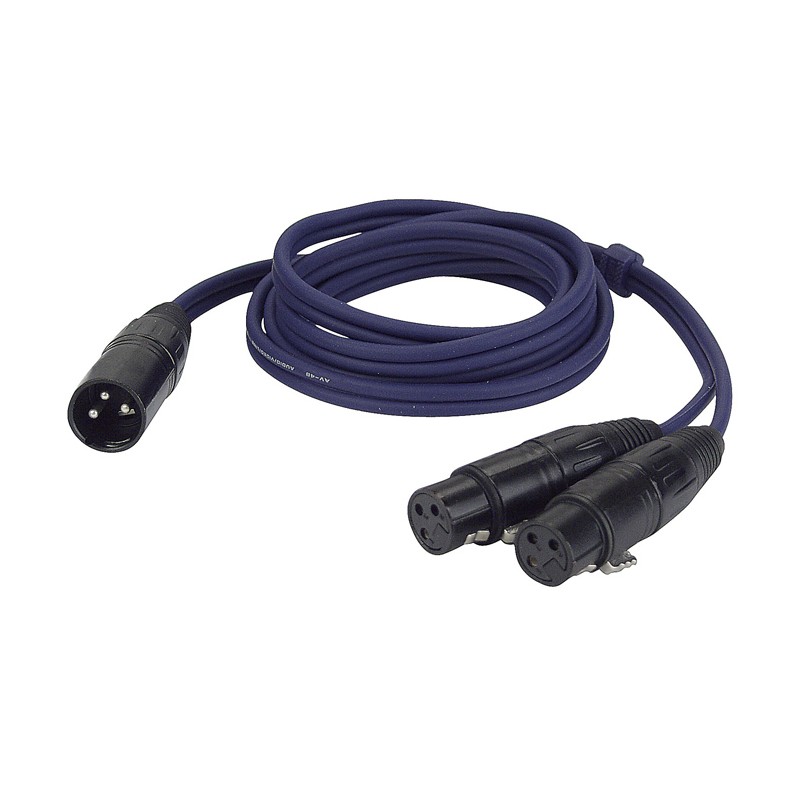 DAP Audio FL38 - bal. XLR 3P, male to 2 x XLR 3P female - 1,5 m - 1
