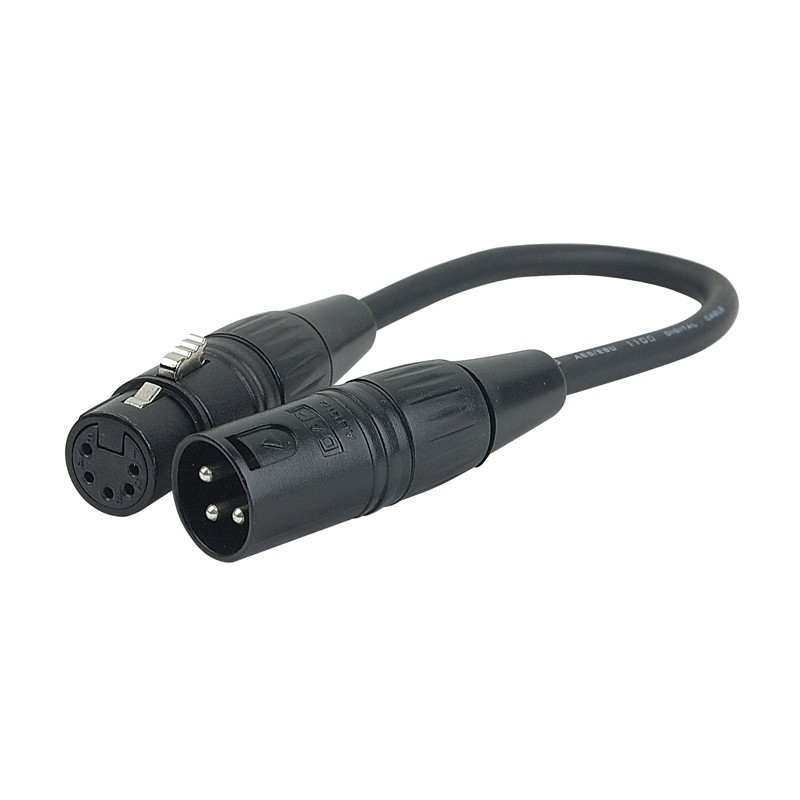 DAP Audio FLA37 - XLR 3P male to XLR 5P female - 1